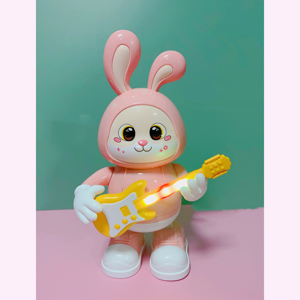 Sam Toys Adorable Rabbit Guitarist Rabbit Coax Light Music Singing Dancing Children's Toy
