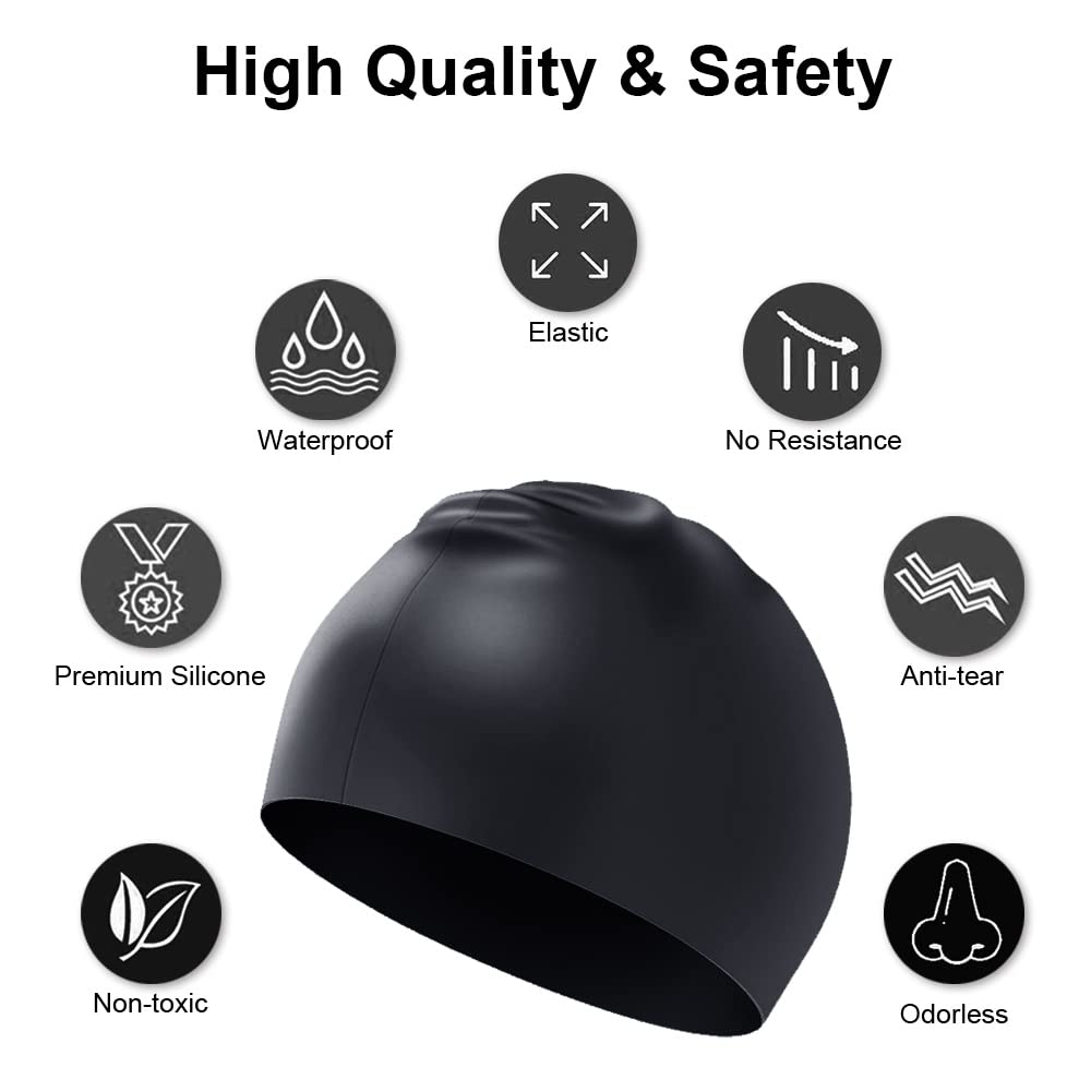Buy Waterproof Kids Swimming Caps, Silicone Swim Cap for Kids Children Boys and Girls, Stretchable and Comfortable Swimming Hats, Anti slip Swim Cap Swimming Hat samstoy.in Sams toy world shop in Ahmedabad Gujarat