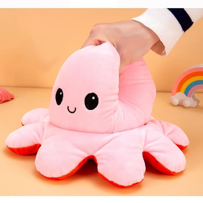 Buy Double-Sided Flip Octopus Doll Soft Reversible Octopus Stuffed Animals Doll Cute Octopus Plush Toys | Sam's Toy World samstoy.in Sams toy world shop in Ahmedabad Gujarat