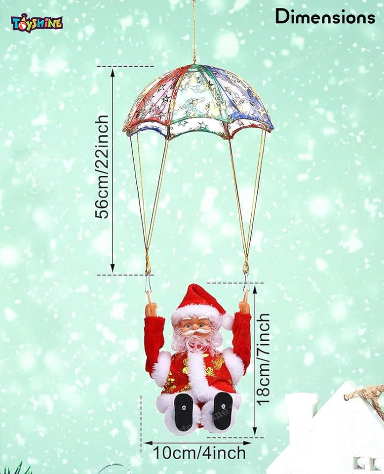 Buy Parachute Santa Electric Cute Cartoon Hanging Tumbling Santa Toys with Music Christmas Decorations for Home Party for Kids | Sams toy world Ahmedabad samstoy.in Sams toy world shop in Ahmedabad Gujarat