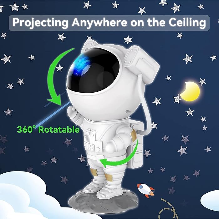 Buy Sams Toy Star Projector Galaxy Night Light | Kids Room Decor Aesthetic | Adjustable Head Angle | Gift for Kids Adults Home Party Ceiling Decor Birthday Gift Astronaut samstoy.in Sams toy world shop in Ahmedabad Gujarat