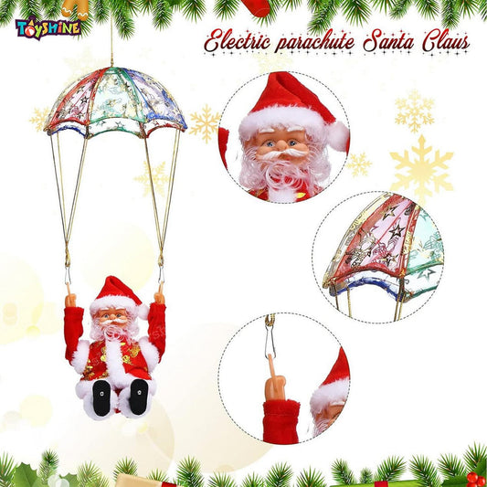 Buy Parachute Santa Electric Cute Cartoon Hanging Tumbling Santa Toys with Music Christmas Decorations for Home Party for Kids | Sams toy world Ahmedabad samstoy.in Sams toy world shop in Ahmedabad Gujarat