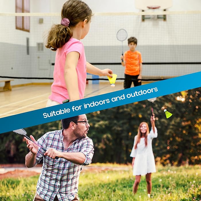 Buy Konex Nylon Shuttlecock | Stable Flight & Fast Recovery (Yellow, Pack of 6) Sams Toy World samstoy.in Sams toy world shop in Ahmedabad Gujarat