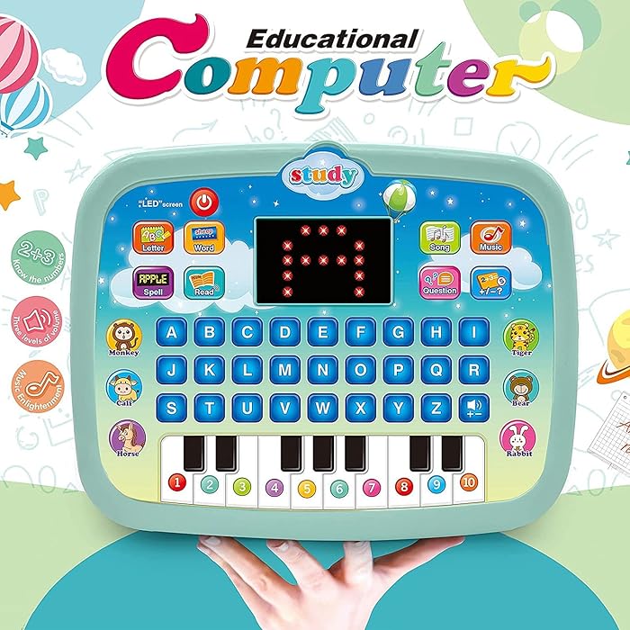 Buy Sam's Kids Early Development Interactive Electronic Tablet with Teach Alphabet Numbers Word Music Math 3 Years+ | Montessori Toys for Babies 6 12 18 Months+ samstoy.in Sams toy world shop in Ahmedabad Gujarat