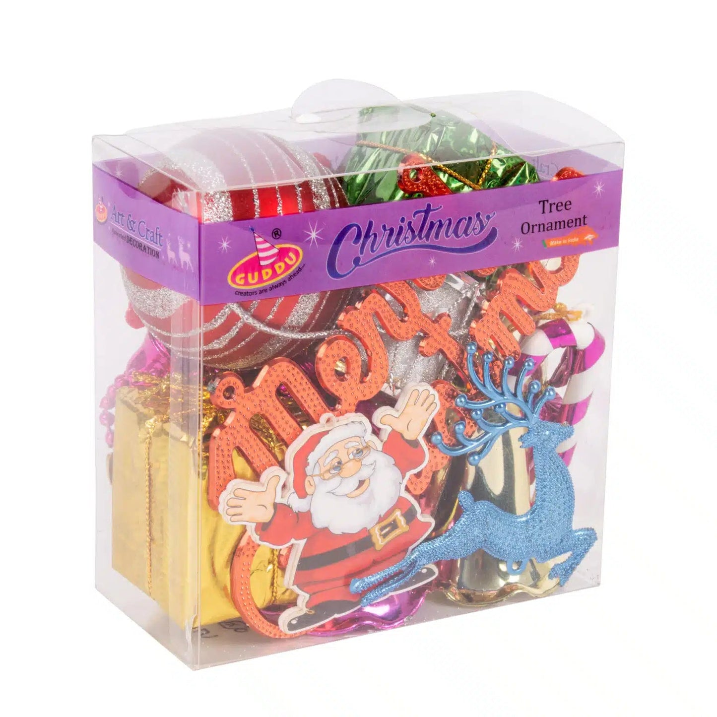 Buy 25 pcs Gift Box mix hanging Christmas Tree Decoration item | Sam's Toy Ahmedabad Gujarat samstoy.in Sams toy world shop in Ahmedabad Gujarat