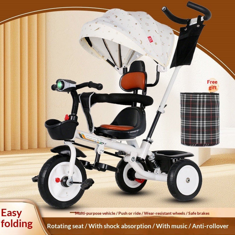 Foldable Kids Tricycle Custom Pedal Bike