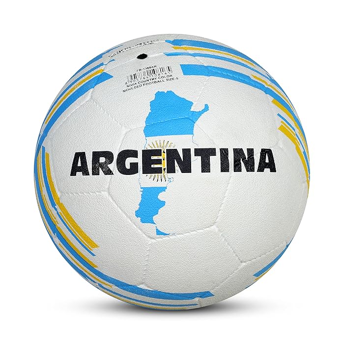 Buy Country Color Rubber Football | Full Size 5 | For All Soccer player in Ahmedabad Gujarat Nivia Sams toy world shop in Ahmedabad Gujarat