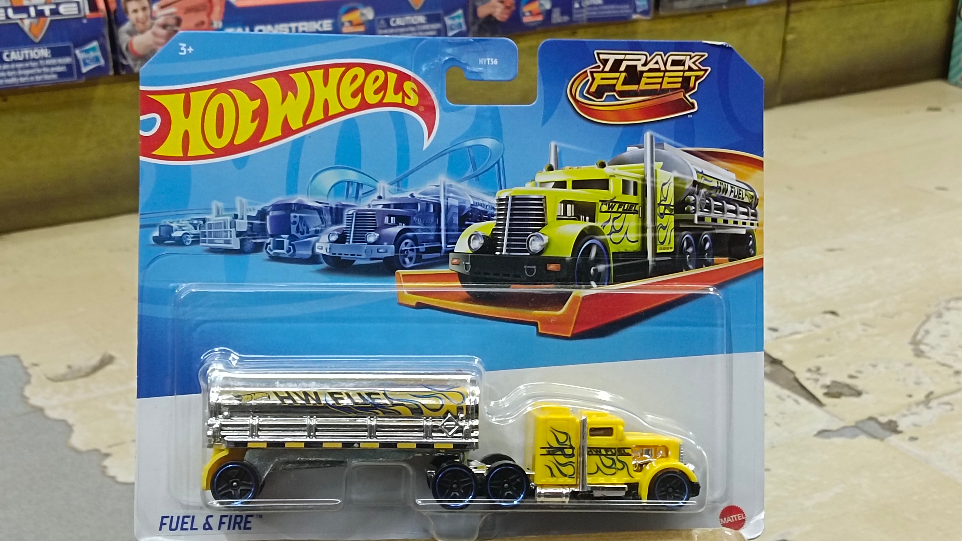 Hot Wheels Track Fleet Fuel and Fire Truck Exclusive Collection No |Sam s Toy
