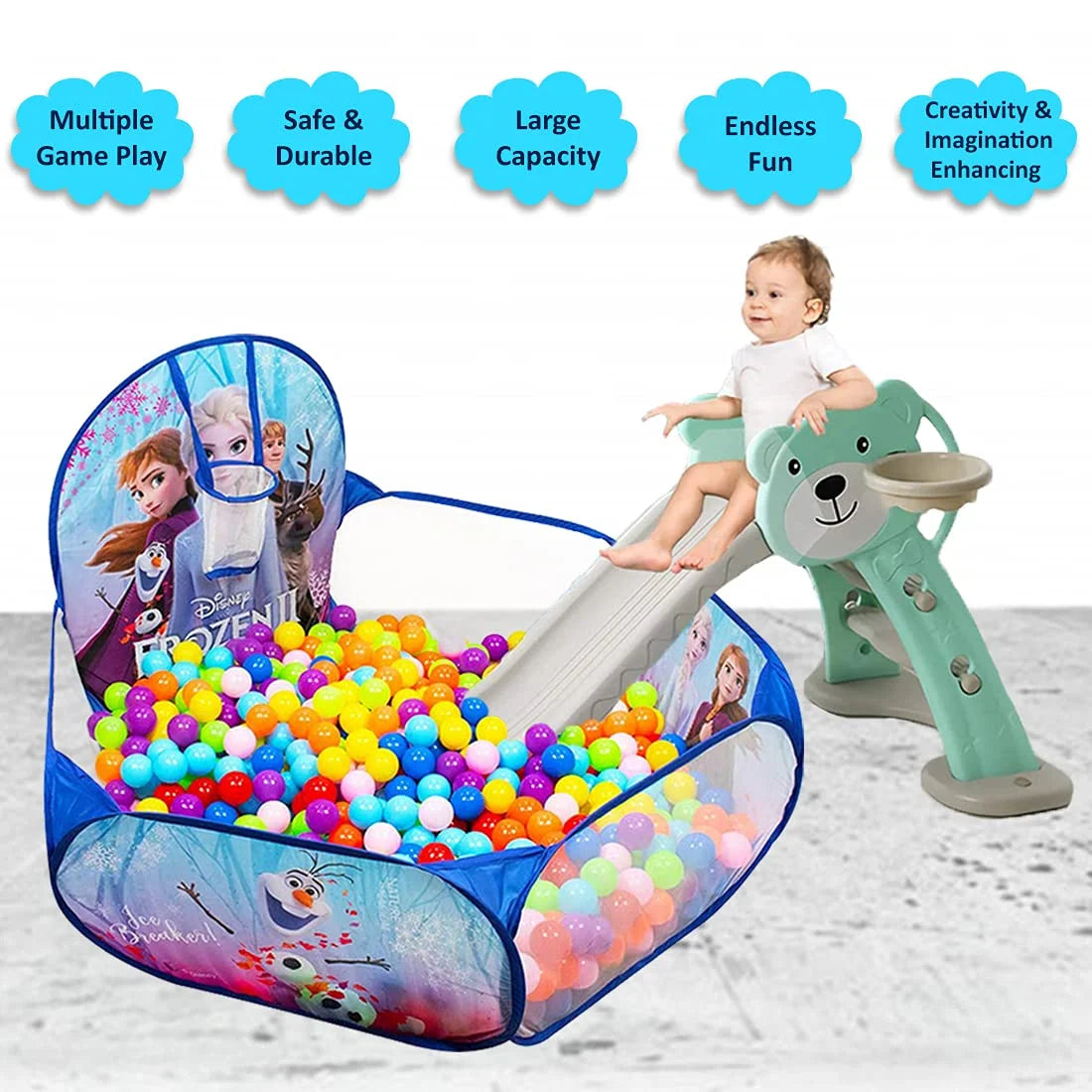 Disney Frozen 2 Theme Activity Ball Pool with Multicolor Balls (50balls) New samstoy.in
