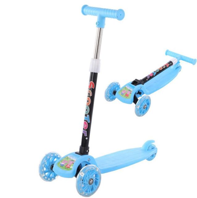 Buy Doki Toy Folding Children Scooter 2-8 Years Old Three-wheel Flashing Skateboard Swing Car Indoor And Outdoor Children's Scooter - sams toy world shops in Ahmedabad - call on 9664998614 - best kids stores in Gujarat - Near me - discounted prices