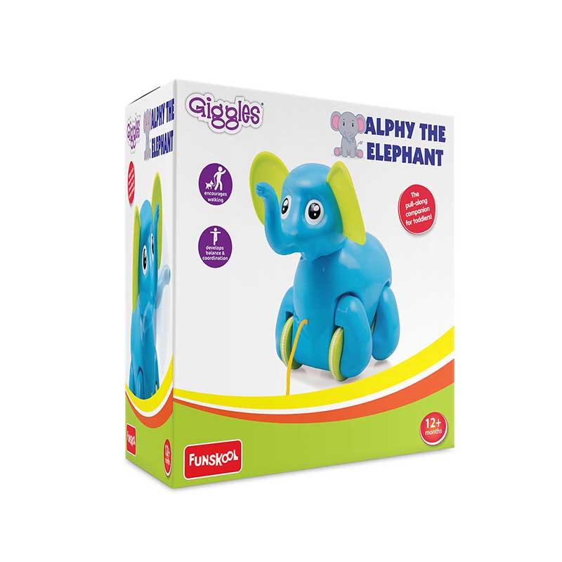 Giggles Alphy the elephant Funskool Sam's toy|
