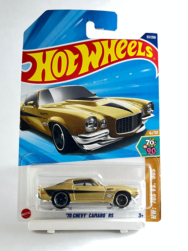 Buy Hot Wheels '70 Chevy Camaro RS - Gold Die-Cast Car samstoy.in Sams toy world shop in Ahmedabad Gujarat