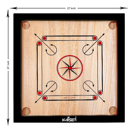 Buy Dunzo Heavy Duty 27″X27″ Carrom Board smooth wooden | Sams World Ahmedabad samstoy.in Sams toy world shop in Ahmedabad Gujarat