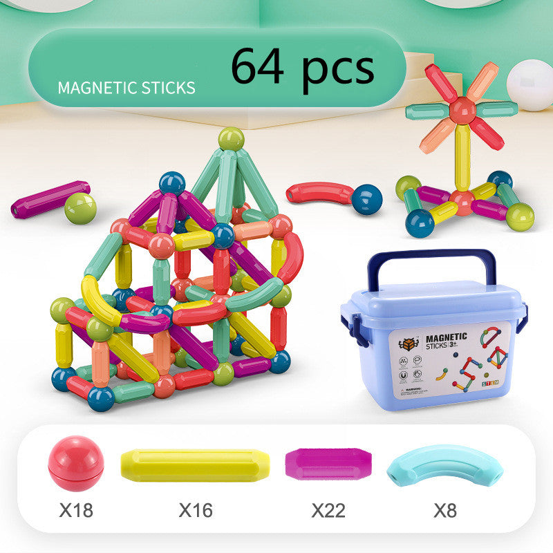 Magnetic Bar Children's Educational Building magnetic Block Assembly Toy | Make in Gujarat samstoy.inย Sams toy world Ahmedabadย