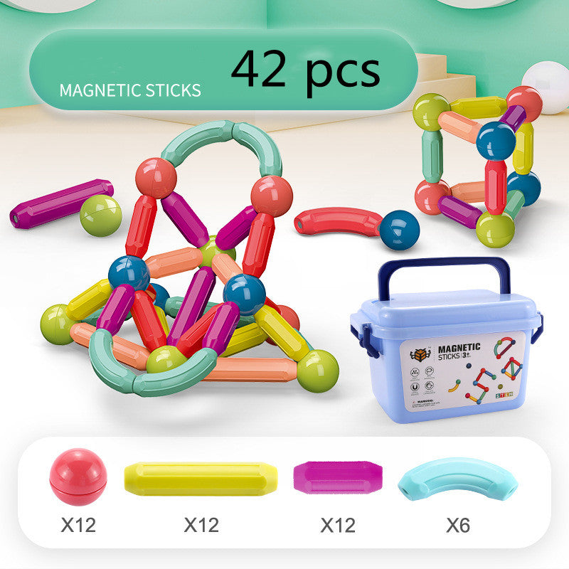 Magnetic Bar Children's Educational Building magnetic Block Assembly Toy | Make in Gujarat samstoy.inย Sams toy world Ahmedabadย