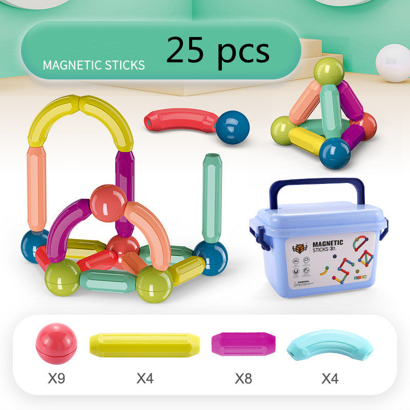Magnetic Bar Children's Educational Building magnetic Block Assembly Toy | Make in Gujarat samstoy.inย Sams toy world Ahmedabadย