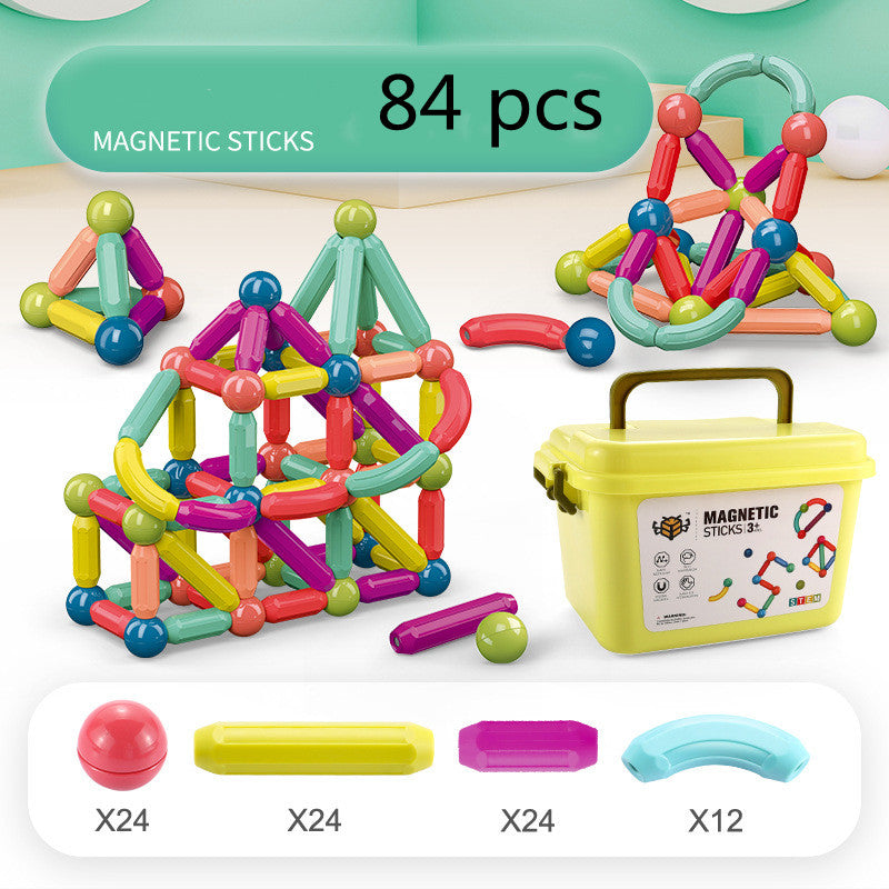 Magnetic Bar Children's Educational Building magnetic Block Assembly Toy | Make in Gujarat samstoy.inย Sams toy world Ahmedabadย