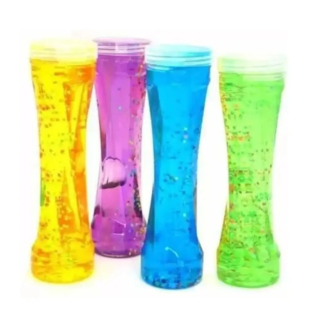 New Bottle Crystal Jelly Slime Toy Slime Few Stars and Small Crystal Inside, Slime Toy For Boys Girls Kids (Set of-4 Multi-Color)