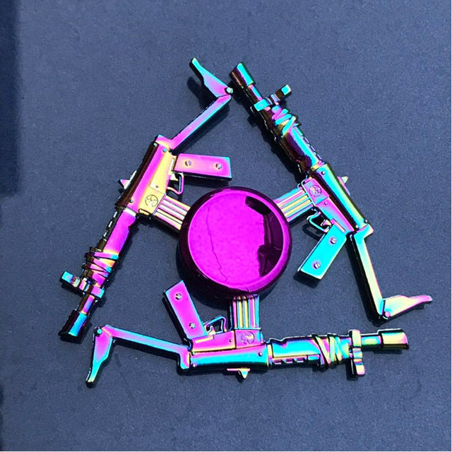 New Rainbow Metal Hand Spinner Focus Toy Ninja Fidget Spinner R188 Electroplate Hybrid Bearing Toys for Children Complementary Gifts - samstoy.in
