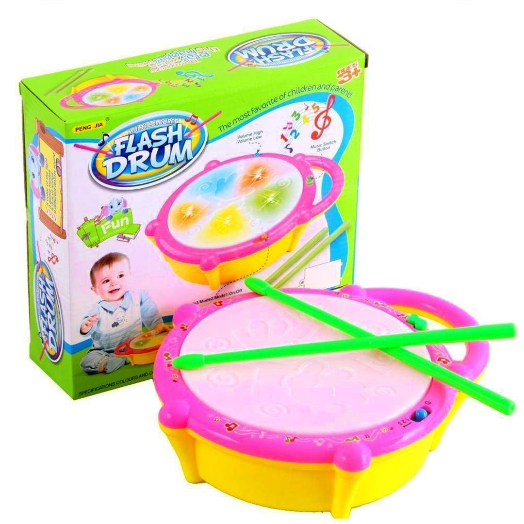 Sams Toy World Flash Drum Toy For Kids Musical Lighting best for baby Gift in Ahmedabad Gujarat at best lowest price