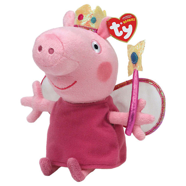 TY PEPPA Pig George 15cm Kawaii Shiny Big Eyes Beanie Boo Girl Cute Plush Toy Kids Birthday Gift Sleeping Mate in Ahmedabad Gujarat at best lowest price