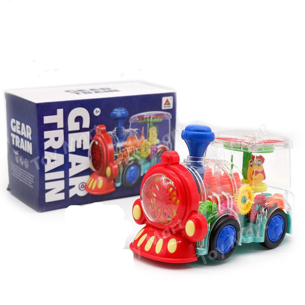 Battery operated train toy with music for kids in Ahmedabad Gujarat with colorful gears and lights