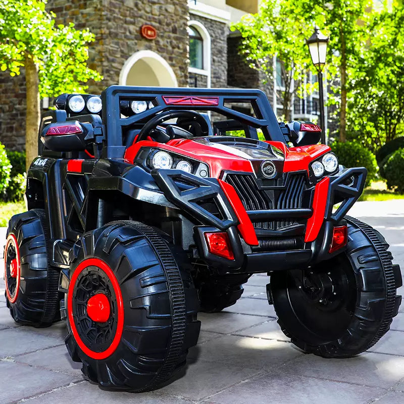 Buy battery operated Jeep for kids with 5 years warranty Gujarat in red and black color by samstoy.in