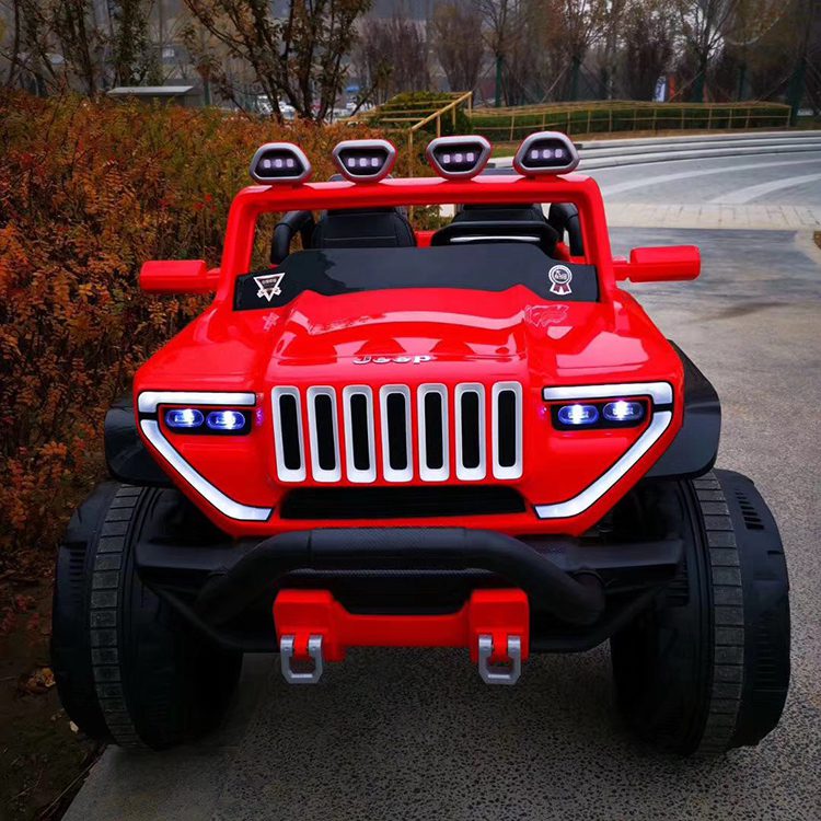 Buy Big safe battery car for 1 to 12 years kids at Sam's Toy Ahmedabad red electric ride on jeep with lights