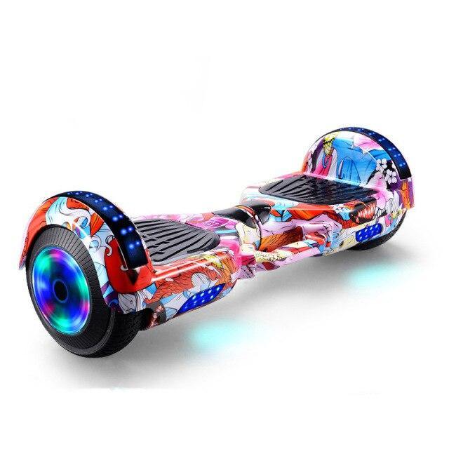 Colorful Bluetooth hoverboard with LED lights for kids from samstoy.in buy bluetooth hoverboard for children Ahmedabad Gujarat online