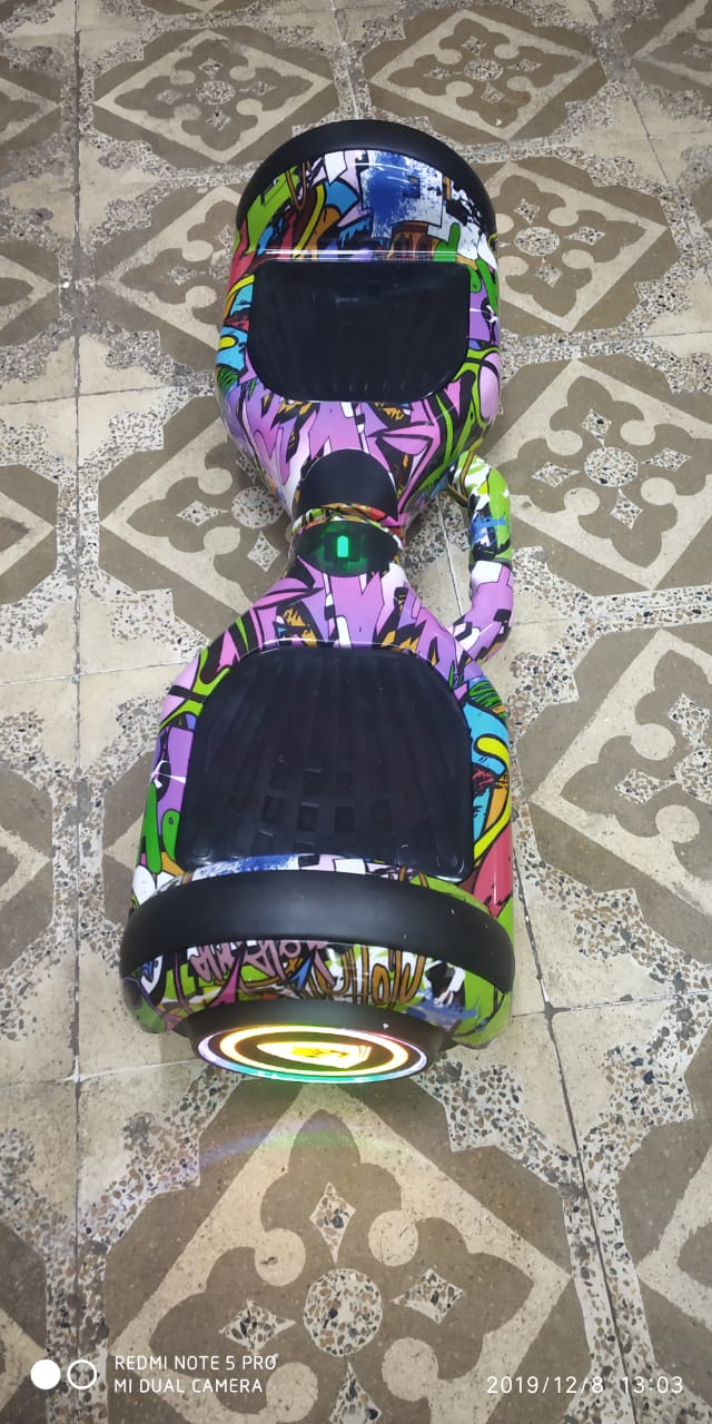 Colorful Bluetooth hoverboard for children with bright graffiti design to buy bluetooth hoverboard for children Ahmedabad Gujarat online