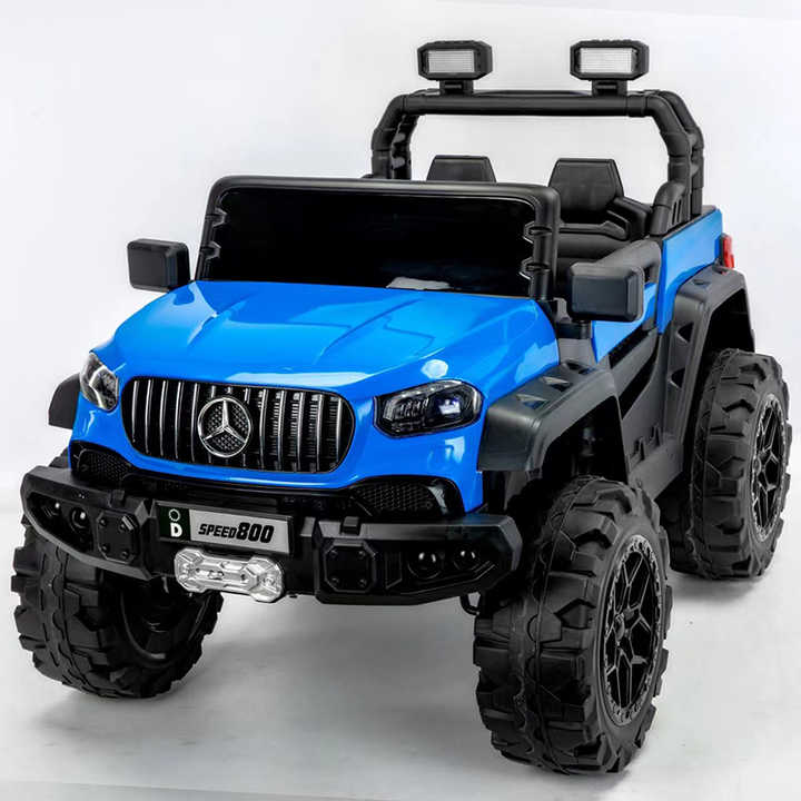 Blue Mercedes battery operated ride-on car for kids with rugged tires and realistic design buy Mercedes battery Operated ride-on car Ahmedabad