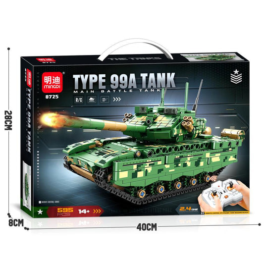 Remote Controlled Brick Tank Model Educational Building Toy For Kids