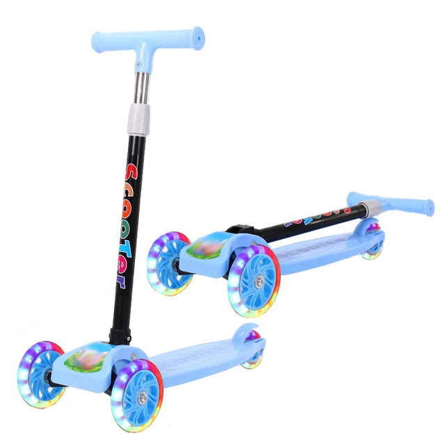 Portable scooter for kids adjustable height for boy and girl best rate with colorful light-up wheels