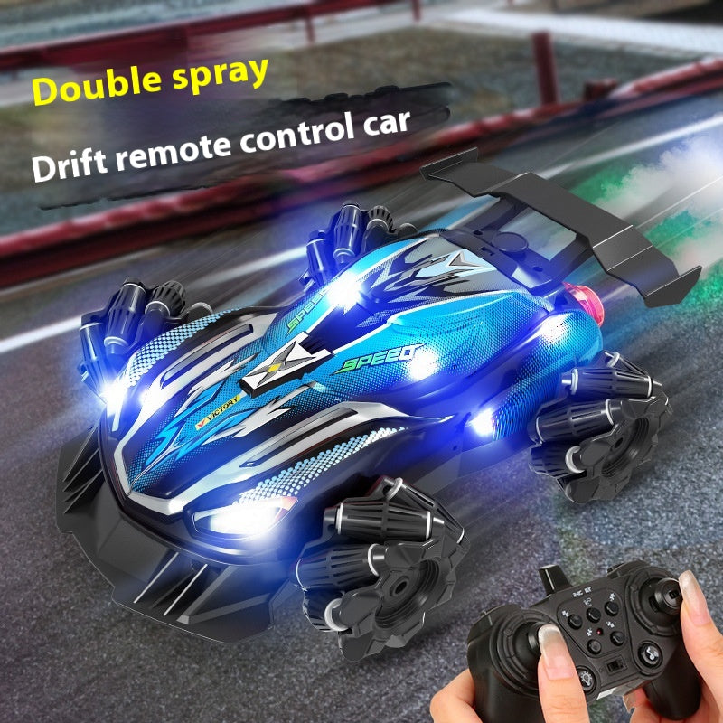 High-speed Light Drift Remote Control Double Spray Children's Toy Car