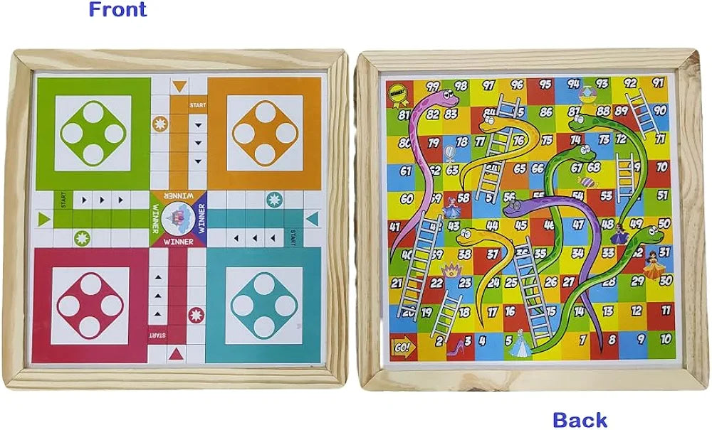 Wooden Ludo Game for Parties featuring colorful designs, ideal for family board games for parties wooden ludo in Ahmedabad Gujarat online India