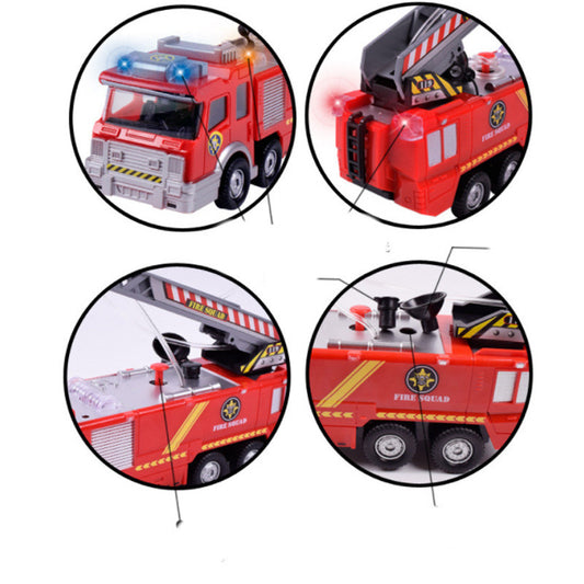Red fire fighter toy with water features, suitable for ages 3 and up from Sam's Toy World
