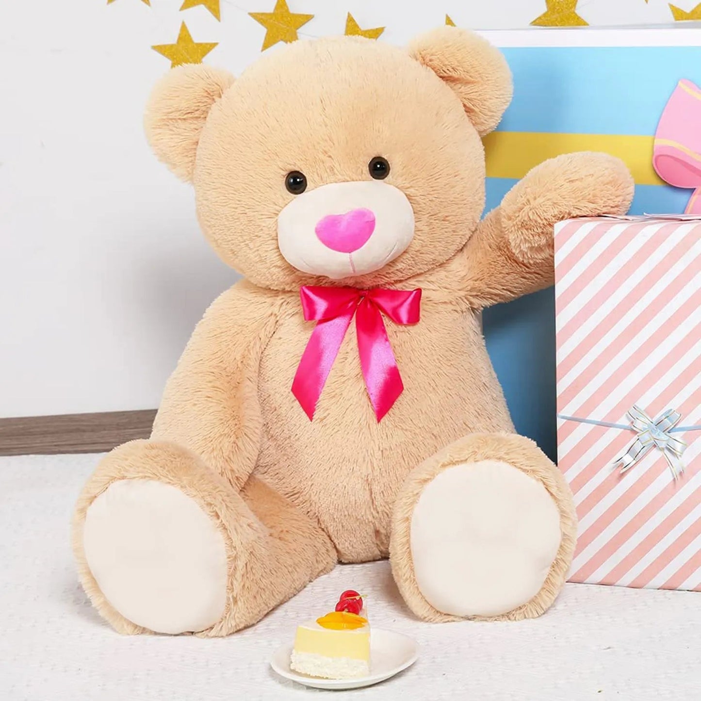 Buy Sam 80 cm Teddy Bear Plush Soft Toy For Girls Gift and BirthdayGift samstoy.in Sams toy world shop in Ahmedabad Gujarat