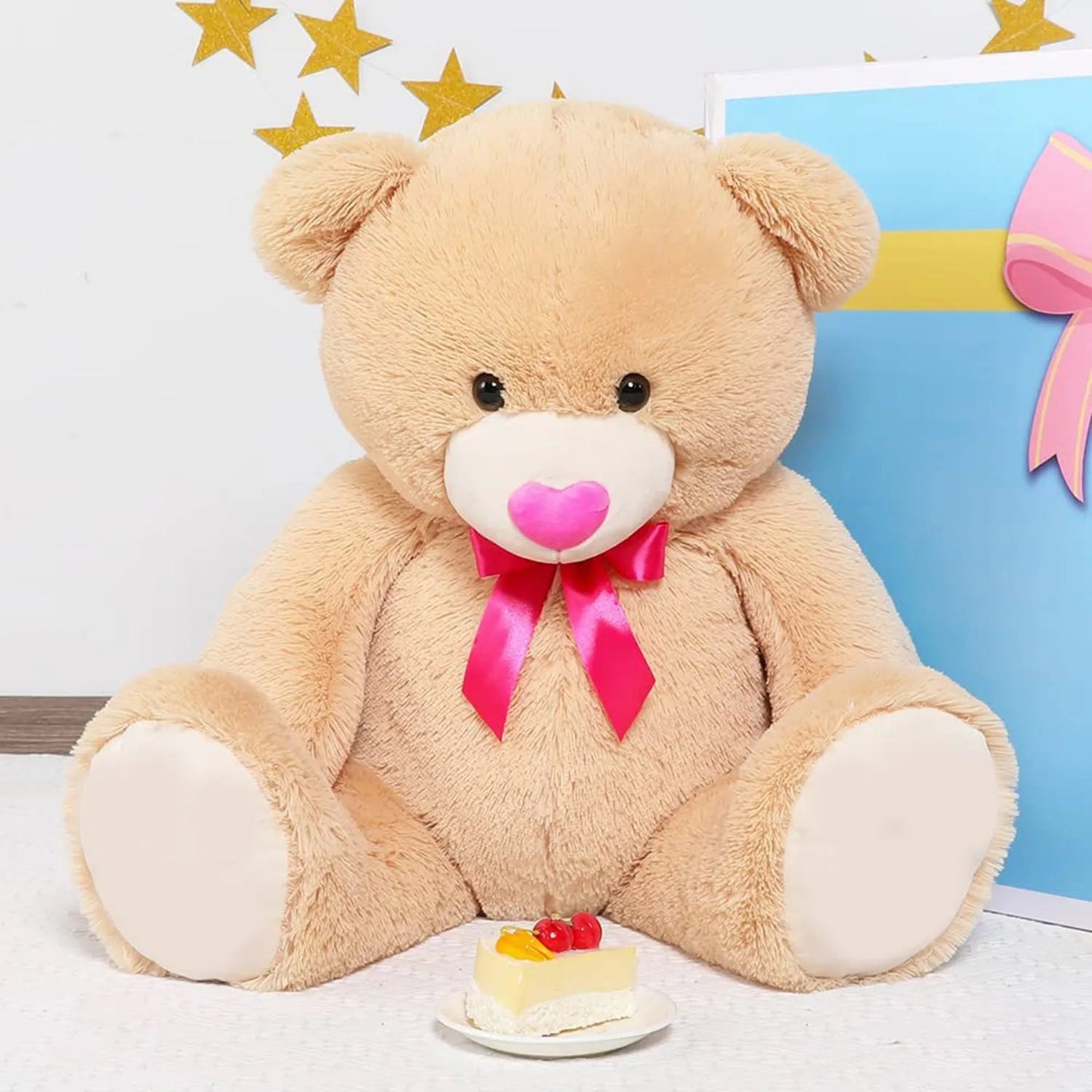 Buy Sam 80 cm Teddy Bear Plush Soft Toy For Girls Gift and BirthdayGift samstoy.in Sams toy world shop in Ahmedabad Gujarat