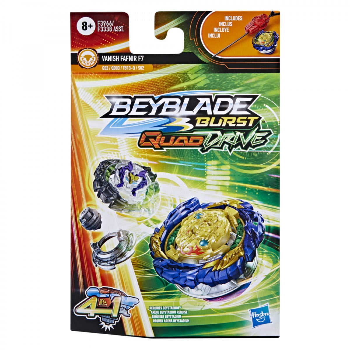 Hasbro Beyblade Burst QuadDrive Sam's Toy Ahmedabad India Vanish Fafnir F7 spinning top battle toy