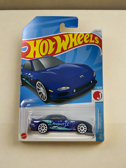 Hot Wheels 95 Mazda RX-7 toy car Ahmedabad Gujarat online India . Purple Project Mu diecast in blister pack by Hot Wheels