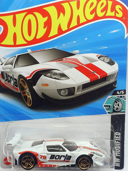 Buy Hot Wheels Ford GT Car Ahmedabad Gujarat white and red race car toy with gold wheels in packaging