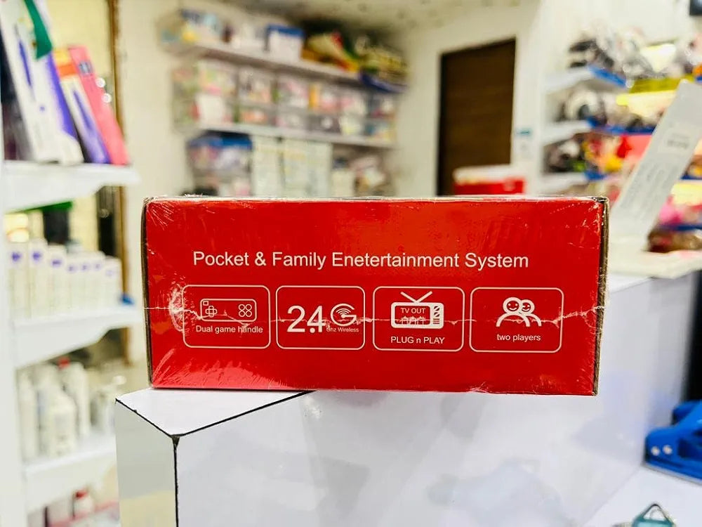 Wireless 2 player game console retro online Ahmedabad India pocket and family entertainment system box in store