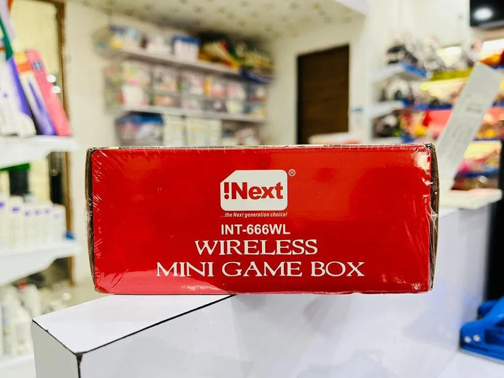 Wireless 2 player game console retro online Ahmedabad India with red Next INT-666WL mini game box