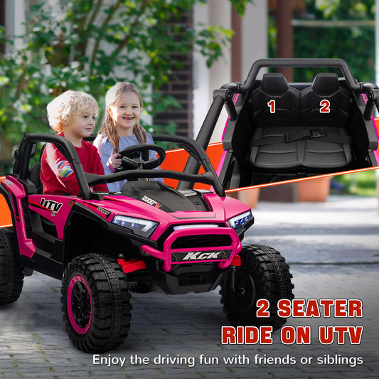 Kids 2 seater jumbo-sized kids ride on car Sam's Ahmedabad in pink, suitable for toddlers and young children at Sam's Toy World