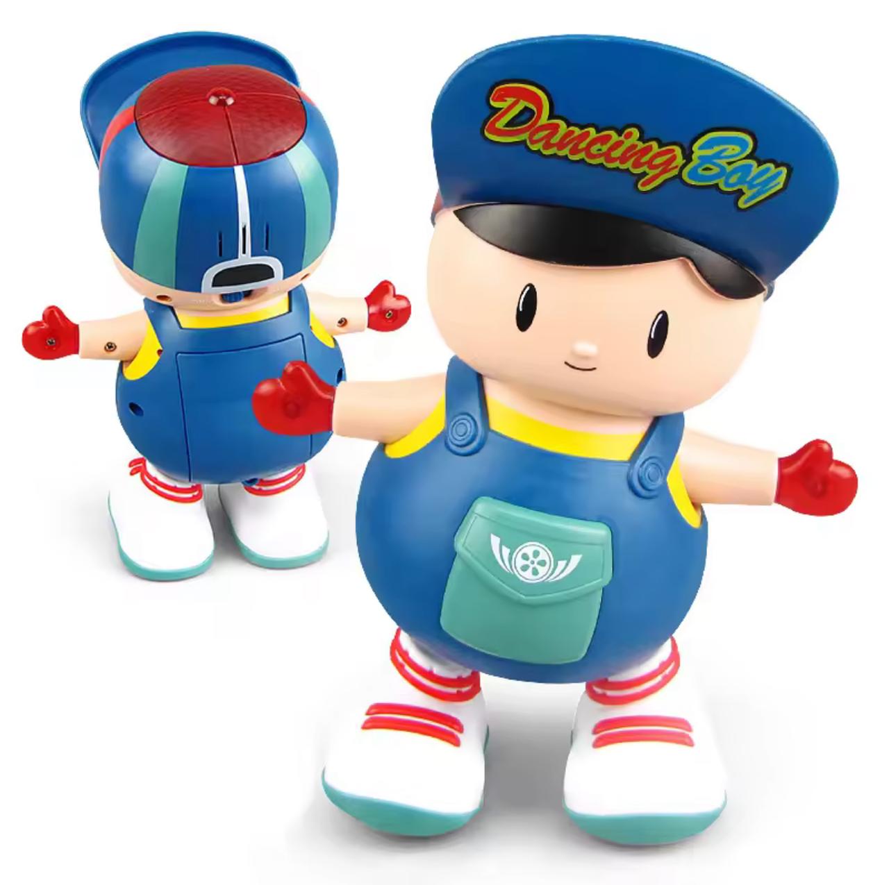 Samstoy in battery operated musical boy toy with dancing lights online blue dancing boy figure with cap red gloves and sneakers