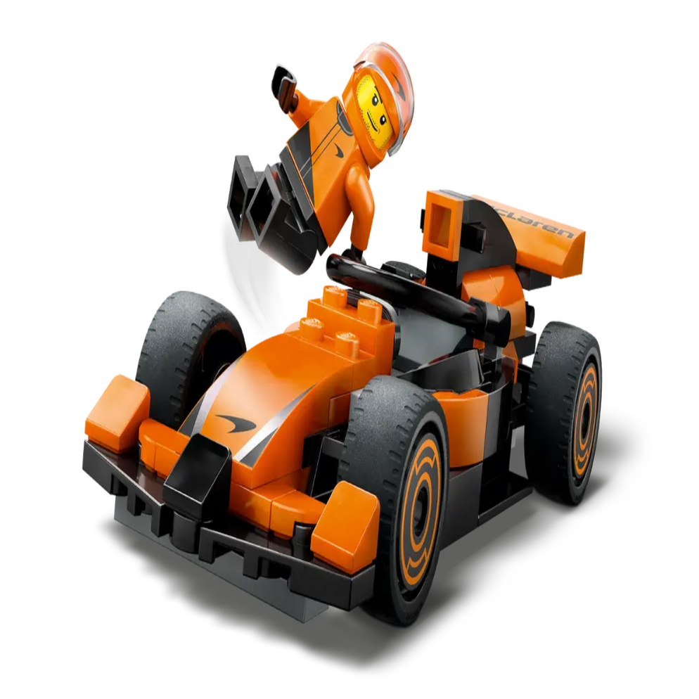 Orange F1 toy with driver figure LEGO City Formula 1 Race Car best price Ahmedabad Gujarat India