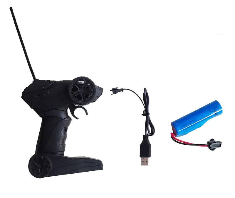 Black remote controller with USB charging cable and blue battery for Rock Crawler 4WD remote control car Ahmedabad Gujarat