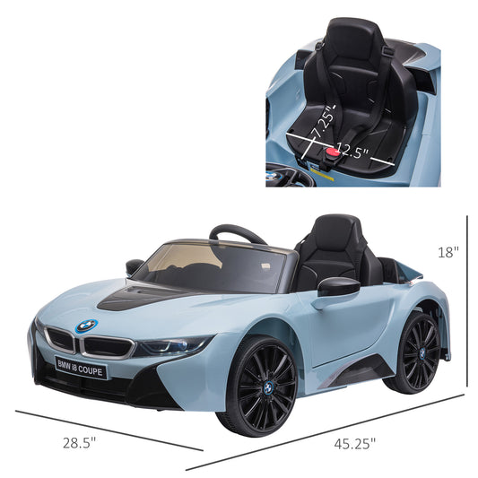 Licensed BMW I8 Coupe 6V Electric Car in Blue for Kids 37-96 months with Remote Control, Music, and Lights from Sam's Toy World