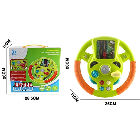 Green orange Little Driver toy with buttons pretend screen educational toy steering wheel for boys and girls Ahmedabad Gujarat