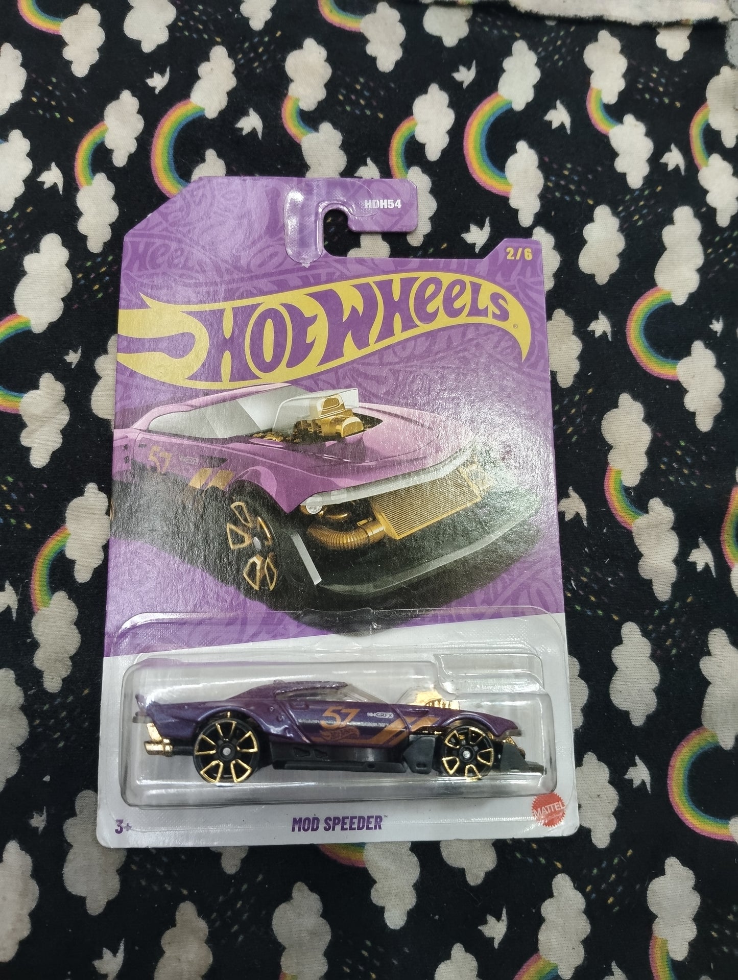 Hot Wheels Mod Speeder Purple car Ahmedabad Gujarat online India purple Mod Speeder toy in blister pack with gold wheels